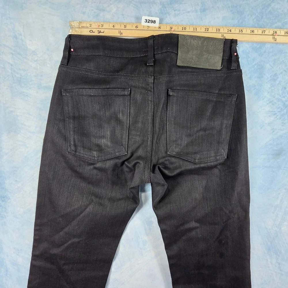 Naked & Famous Skinny Guy Black Power Stretch Denim Jeans Mens 31 013011